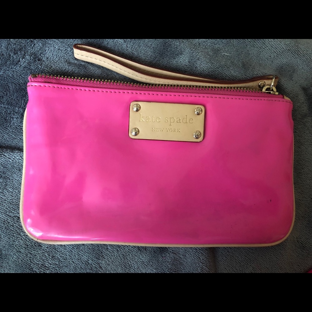 Pink Kate Spade wristlet